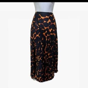 NWT Future Collective Drop Waist Pleated Ankle Skirt L Midi Skirt Whimsigoth